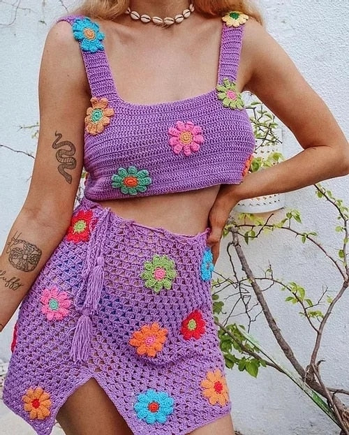 Ensemble crochet Ibiza - Riviera bikini
